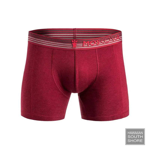 MOSKOVA BOXER Heather Small-XLarge Cotton Bordeaux - CLOTHING - [Surfboards Surf Shop and Clothing Boutique Honolulu]