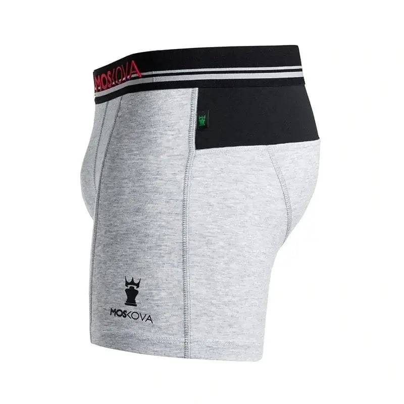 MOSKOVA Boxer M2 Cotton - Heather Grey - CLOTHING - [Surfboards Surf Shop and Clothing Boutique Honolulu]