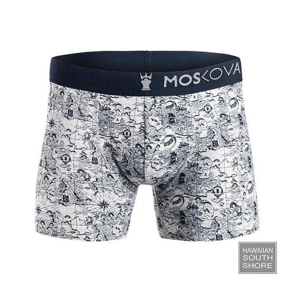 MOSKOVA Boxer M2 Cotton - Map Grey - CLOTHING - [Surfboards Surf Shop and Clothing Boutique Honolulu]