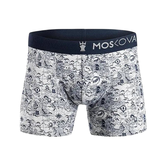 MOSKOVA Boxer M2 Cotton - Map Grey - CLOTHING - [Surfboards Surf Shop and Clothing Boutique Honolulu]