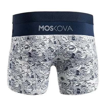 MOSKOVA Boxer M2 Cotton - Map Grey - CLOTHING - [Surfboards Surf Shop and Clothing Boutique Honolulu]