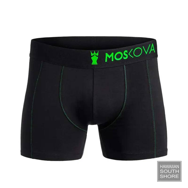 MOSKOVA BOXER M2 Cotton Small-XLarge Black Green - CLOTHING - [Surfboards Surf Shop and Clothing Boutique Honolulu]