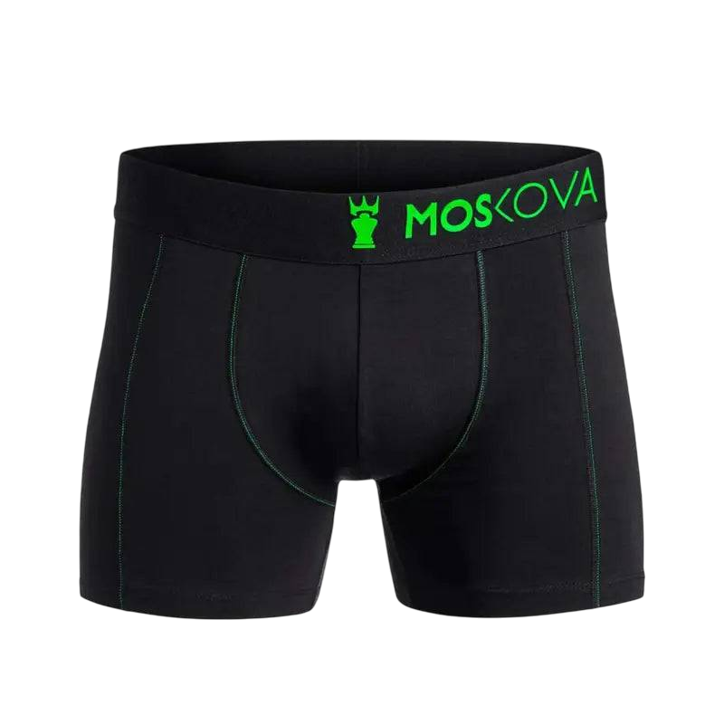 MOSKOVA BOXER M2 Cotton Small-XLarge Black Green - CLOTHING - [Surfboards Surf Shop and Clothing Boutique Honolulu]