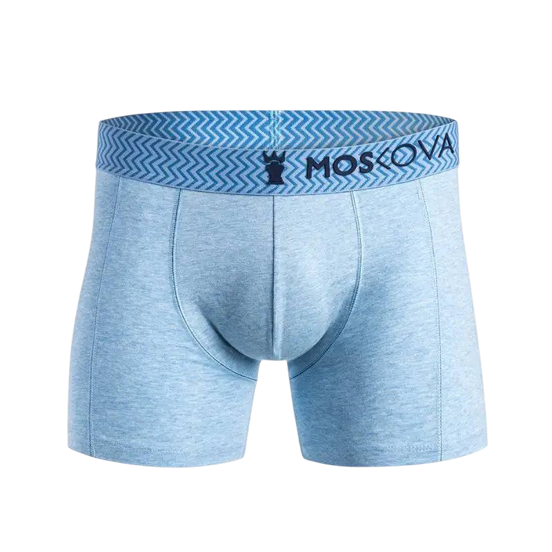 MOSKOVA BOXER M2 COTTON Small-XLarge Chevron Light Blue - CLOTHING - [Surfboards Surf Shop and Clothing Boutique Honolulu]