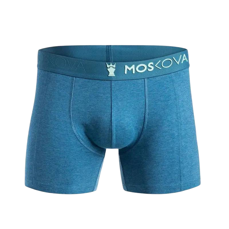 MOSKOVA BOXER M2 Cotton Small-XLarge HEATHER OCEAN - CLOTHING - [Surfboards Surf Shop and Clothing Boutique Honolulu]