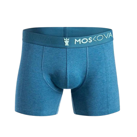 MOSKOVA BOXER M2 Cotton Small-XLarge HEATHER OCEAN - CLOTHING - [Surfboards Surf Shop and Clothing Boutique Honolulu]