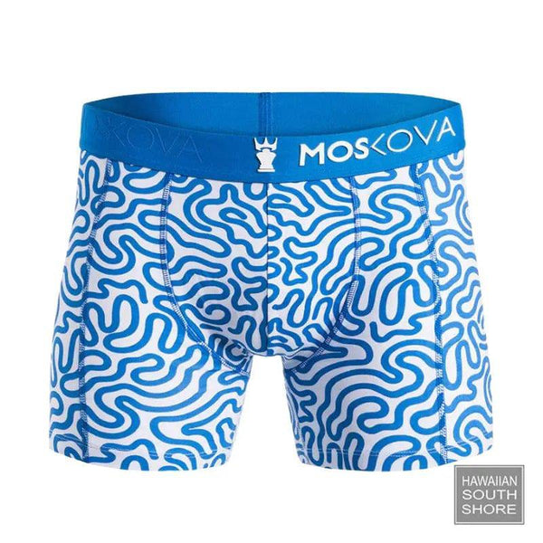 MOSKOVA BOXER M2 COTTON Small-XXLarge Labyrinthe Blue - CLOTHING - [Surfboards Surf Shop and Clothing Boutique Honolulu]