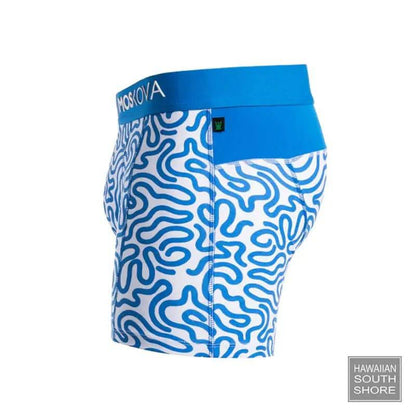 MOSKOVA BOXER M2 COTTON Small-XXLarge Labyrinthe Blue - CLOTHING - [Surfboards Surf Shop and Clothing Boutique Honolulu]