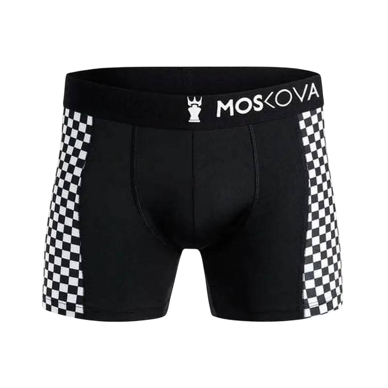 MOSKOVA/ BOXER/ M2S POLYAMIDE - CHECKER BLACK - CLOTHING - [Surfboards Surf Shop and Clothing Boutique Honolulu]