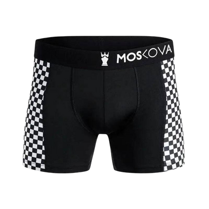 MOSKOVA/ BOXER/ M2S POLYAMIDE - CHECKER BLACK - CLOTHING - [Surfboards Surf Shop and Clothing Boutique Honolulu]