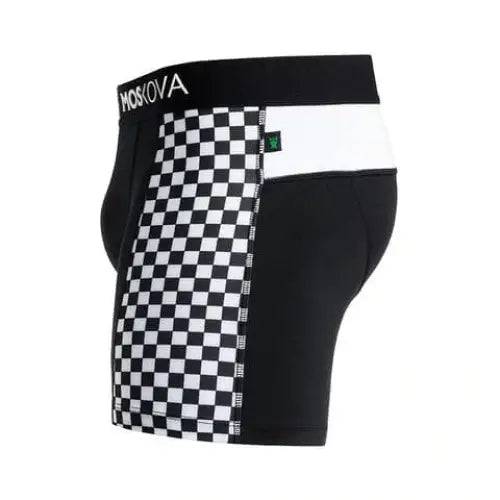 MOSKOVA/ BOXER/ M2S POLYAMIDE - CHECKER BLACK - CLOTHING - [Surfboards Surf Shop and Clothing Boutique Honolulu]