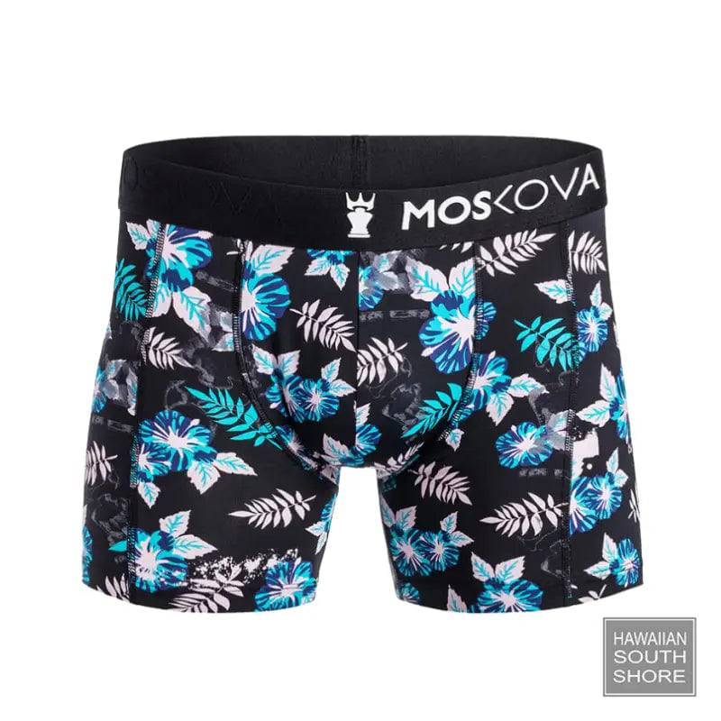 MOSKOVA BOXER M2S Polyamide Medium-Large HI Flower Black - CLOTHING - [Surfboards Surf Shop and Clothing Boutique Honolulu]