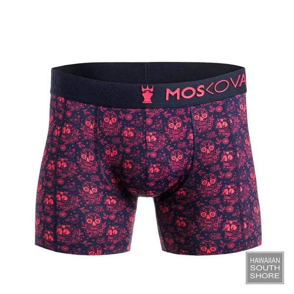 MOSKOVA BOXER M2S Polyamide Small-XXLarge Red Skulls - CLOTHING - [Surfboards Surf Shop and Clothing Boutique Honolulu]