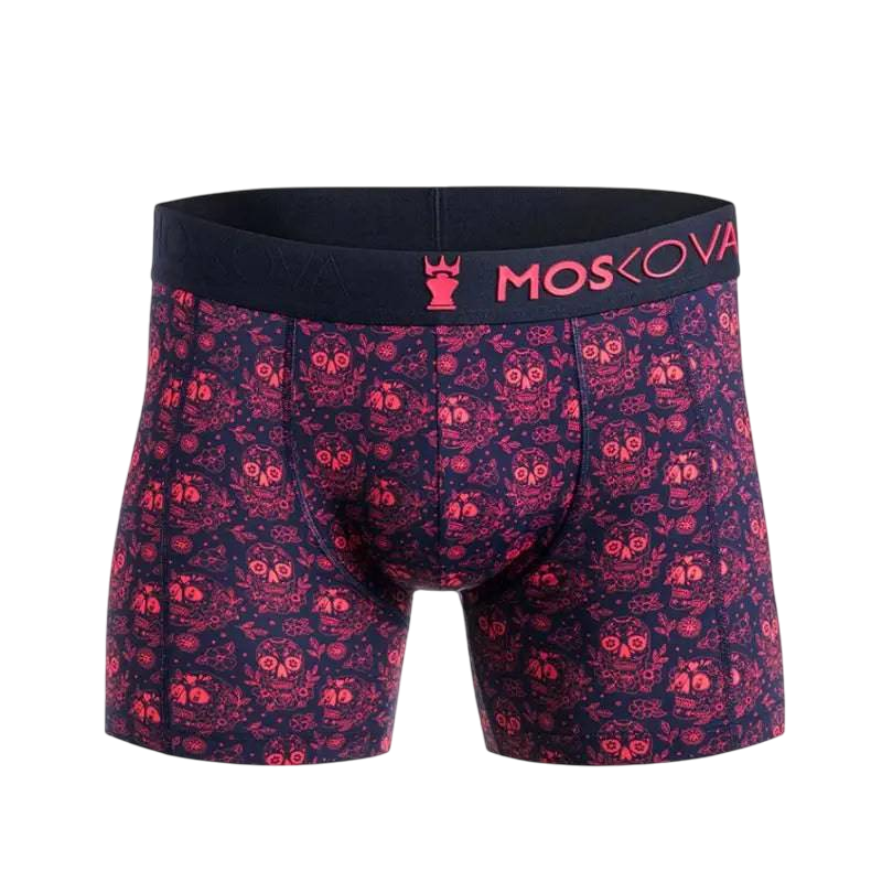 MOSKOVA BOXER M2S Polyamide Small-XXLarge Red Skulls - CLOTHING - [Surfboards Surf Shop and Clothing Boutique Honolulu]