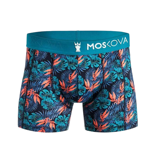 MOSKOVA BOXER M2S Polyamide XSmall-XXLarge Lagoon Flower - CLOTHING - [Surfboards Surf Shop and Clothing Boutique Honolulu]