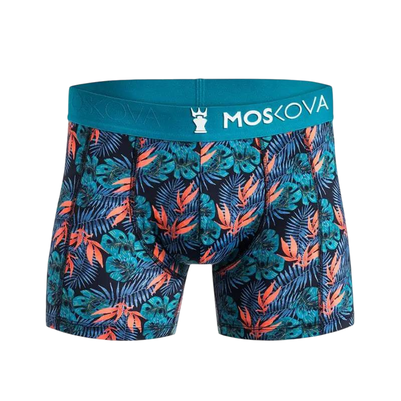 MOSKOVA BOXER M2S Polyamide XSmall-XXLarge Lagoon Flower - CLOTHING - [Surfboards Surf Shop and Clothing Boutique Honolulu]