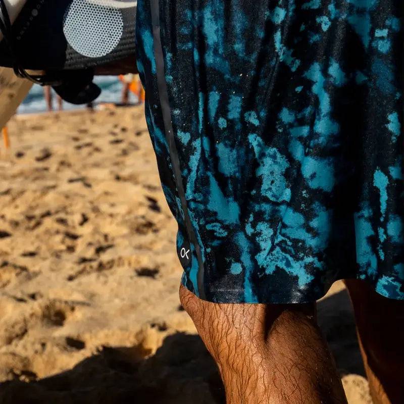 OUTERKNOWN APEX Boardshorts Kelly Slater 30"-38"/Blue Blurred Block - CLOTHING - [Surfboards Surf Shop and Clothing Boutique Honolulu]