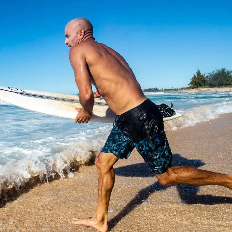 OUTERKNOWN APEX Boardshorts Kelly Slater 30"-38"/Blue Blurred Block - CLOTHING - [Surfboards Surf Shop and Clothing Boutique Honolulu]