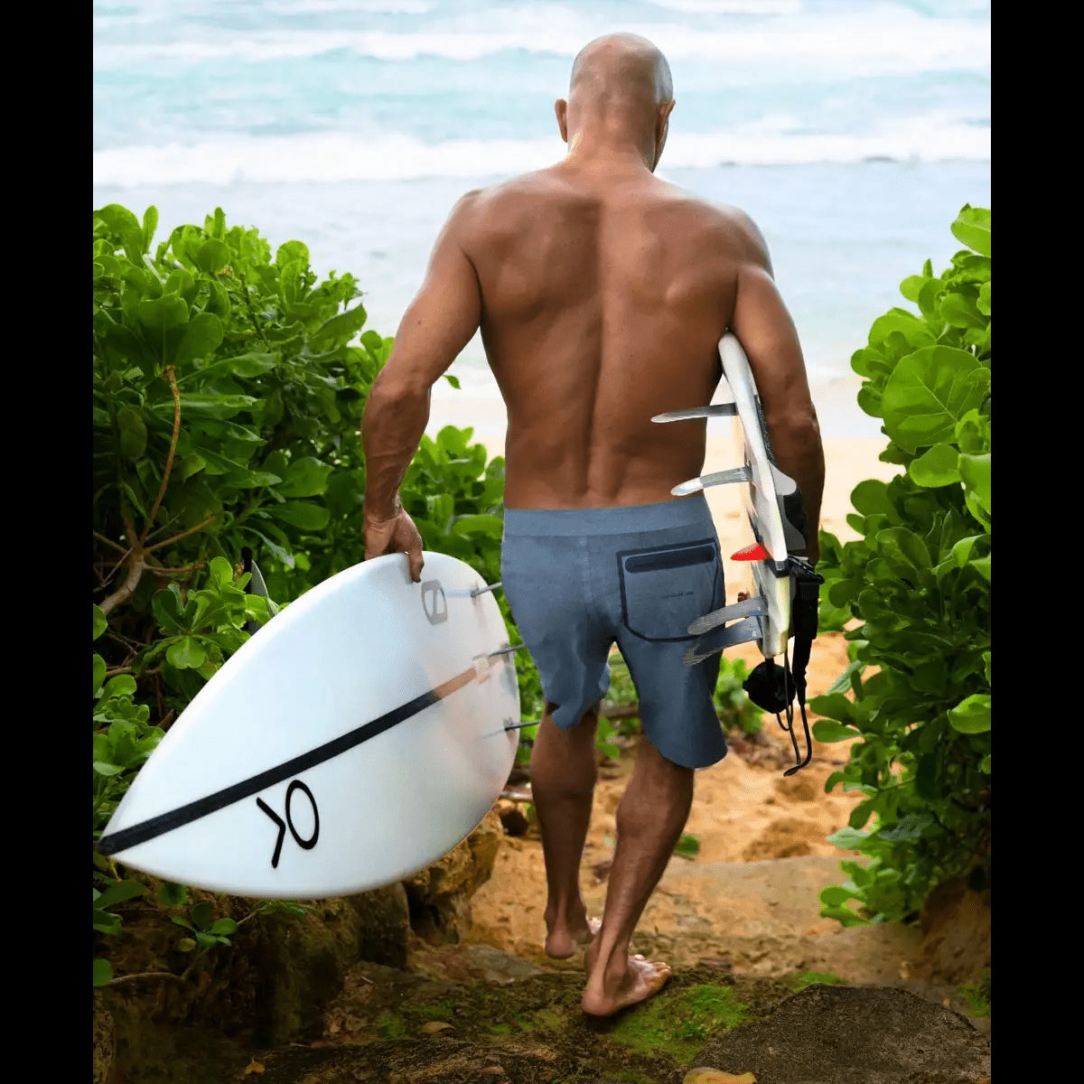 OUTERKNOWN Boardshorts APEX 28&quot;-38&quot; Kelly Slater Heather Navy - CLOTHING - [Surfboards Surf Shop and Clothing Boutique Honolulu]