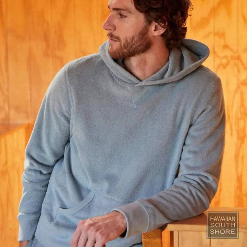 Outerknown Hoodie Hightide Pullover Small-XLarge Ash Blue - CLOTHING - [Surfboards Surf Shop and Clothing Boutique Honolulu]