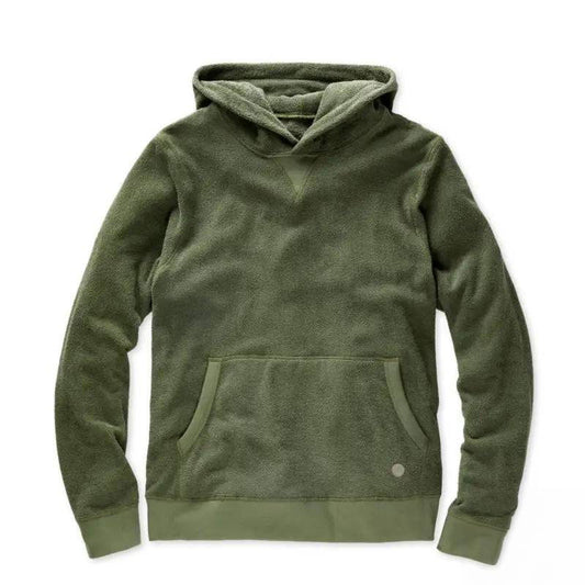 Outerknown Hoodie Hightide Pullover Small-XLarge Olive Night - CLOTHING - [Surfboards Surf Shop and Clothing Boutique Honolulu]