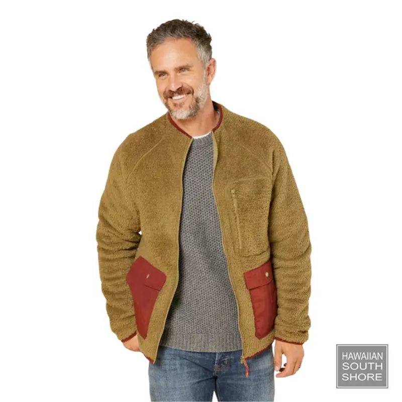 Outerknown Jacket Skyline Sherpa Military Olive - CLOTHING - [Surfboards Surf Shop and Clothing Boutique Honolulu]