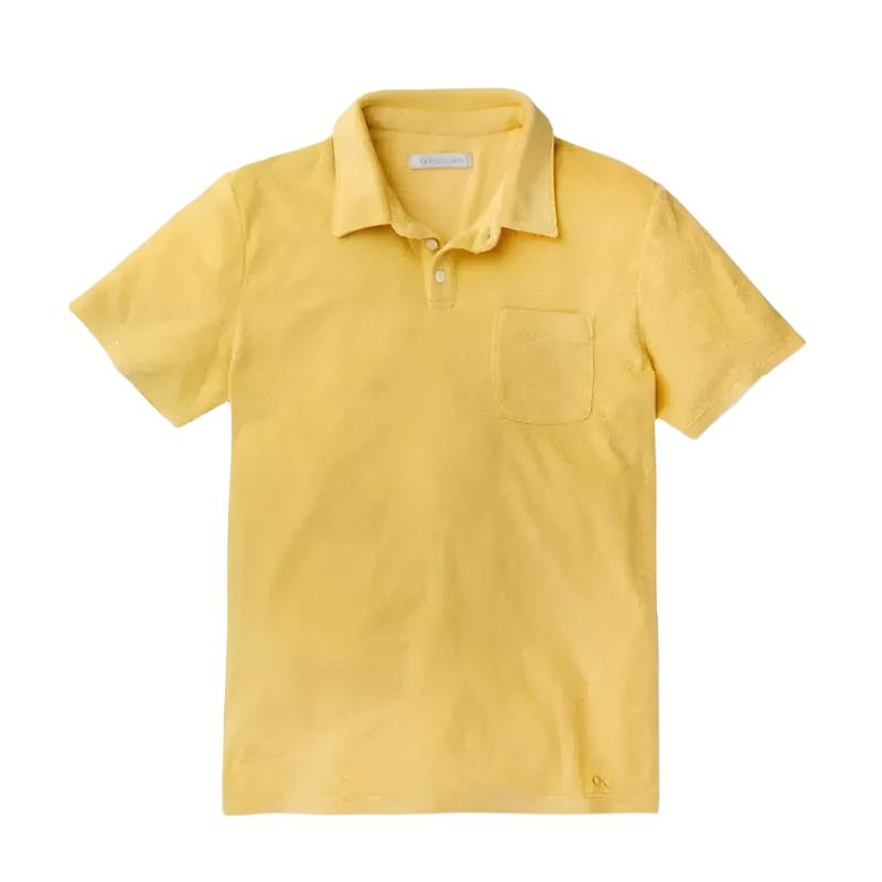 OUTERKNOWN Polo HIGHTIDE Terry Maize Color - CLOTHING - [Surfboards Surf Shop and Clothing Boutique Honolulu]