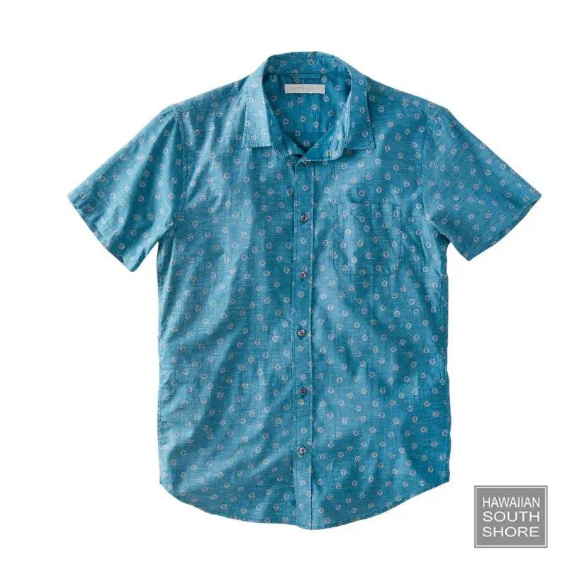 Outerknown SHIRT S.E.A (Small-XXLarge) Waterfall Happy Dot - CLOTHING - [Surfboards Surf Shop and Clothing Boutique Honolulu]