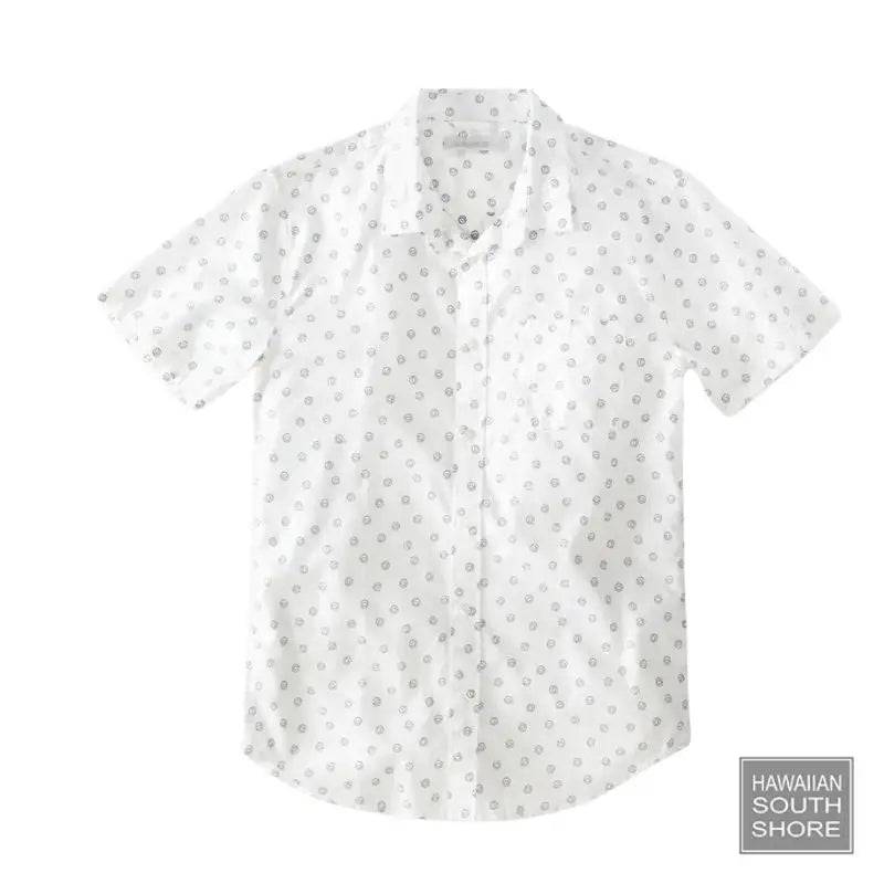 Outerknown SHIRT SEA (Small-Large) Salt Navy Happy Dot - CLOTHING - [Surfboards Surf Shop and Clothing Boutique Honolulu]