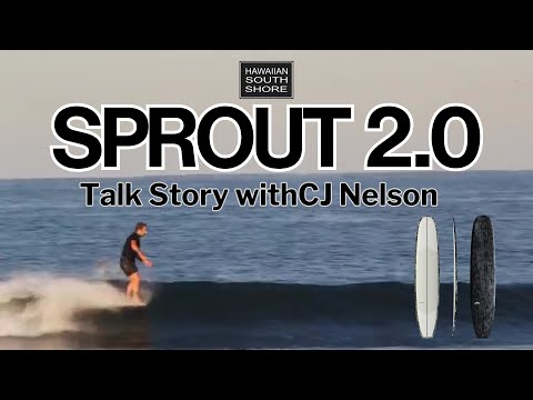 CJ Nelson SPROUT 2.0 Single Fin (9&#39;3) Thunderbolt Black WHITE/BRUSHED CARBON