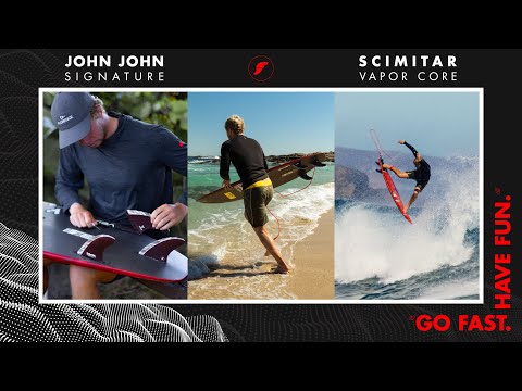 FUTURES John John Florence Signature Scimitar Vapor Core Large Red Carbon