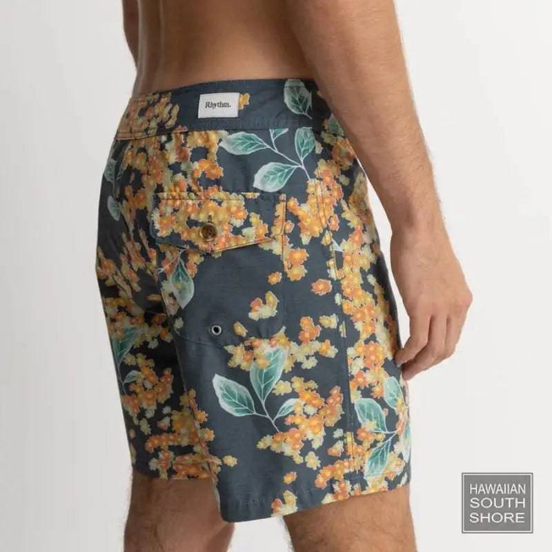 RHYTHM Boardshort Isle Floral 28-34 Dark Navy - CLOTHING - [Surfboards Surf Shop and Clothing Boutique Honolulu]