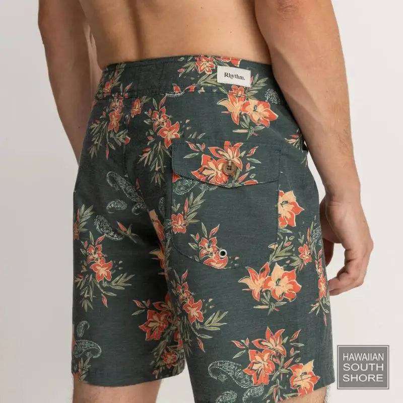 RHYTHM Boardshort Tropical Paisley (28" - 34") Navy - CLOTHING - [Surfboards Surf Shop and Clothing Boutique Honolulu]