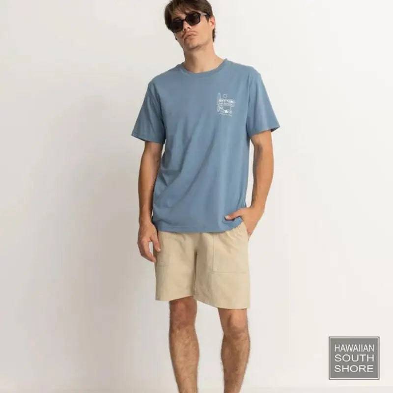 RHYTHM T-Shirt Lull (XSmall - XXLarge) Vintage Blue - CLOTHING - [Surfboards Surf Shop and Clothing Boutique Honolulu]