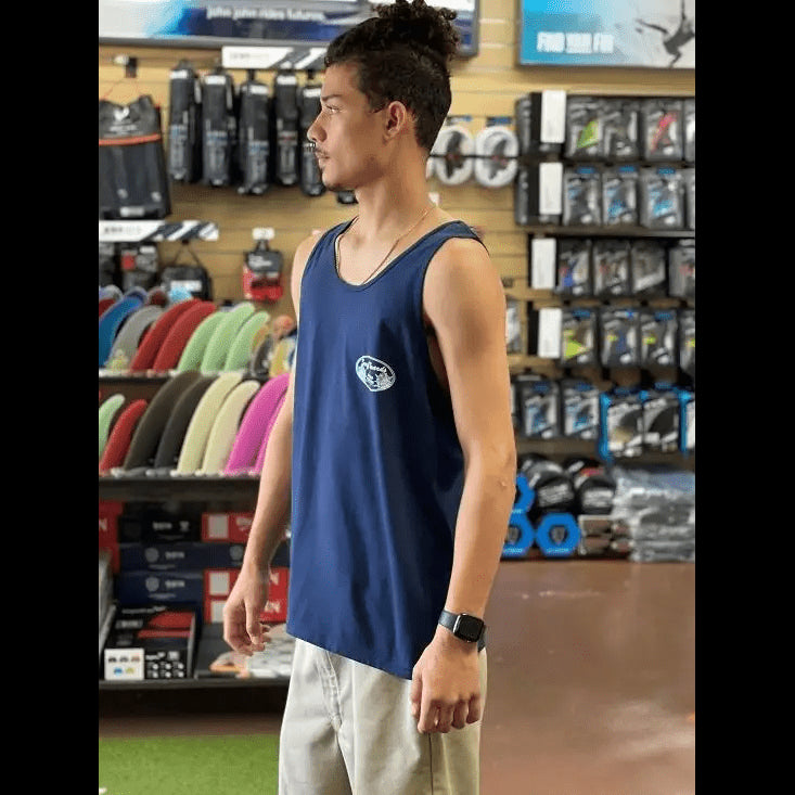 Donald Takayama Tank Top Navy - CLOTHING - [Surfboards Surf Shop and Clothing Boutique Honolulu]