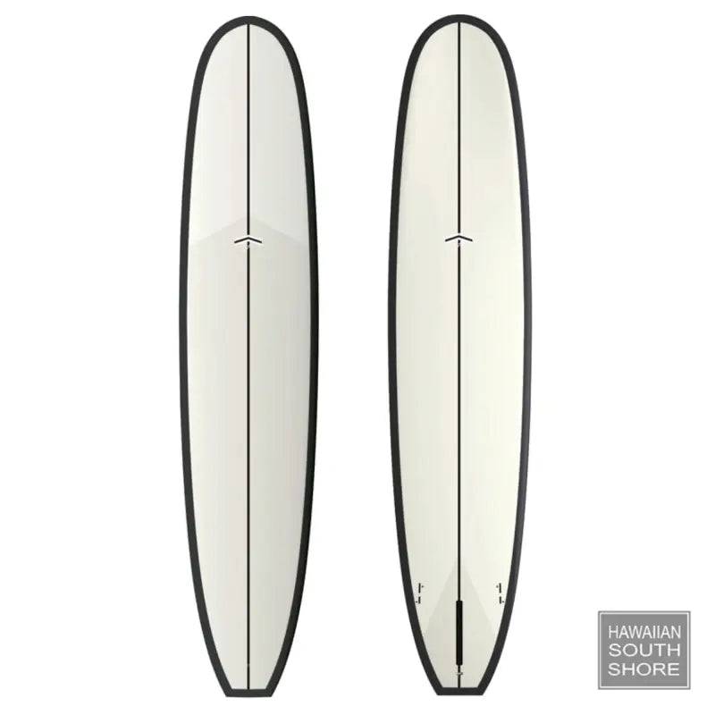 CJ Nelson CHAMELEON 2+1 Fin (9'1") Thunderbolt Black Off White/Carbon Rail - SHOP SURFBOARDS - [Surfboards Surf Shop and Clothing Boutique Honolulu]