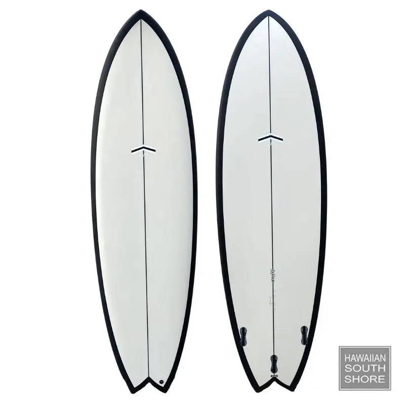 CJ Nelson MILO (6&#39;3-6&#39;9) 3 Fin FCS Thunderbolt Black OFF WHITE/CARBON RAIL - SHOP SURFBOARDS - [Surfboards Surf Shop and Clothing Boutique Honolulu]