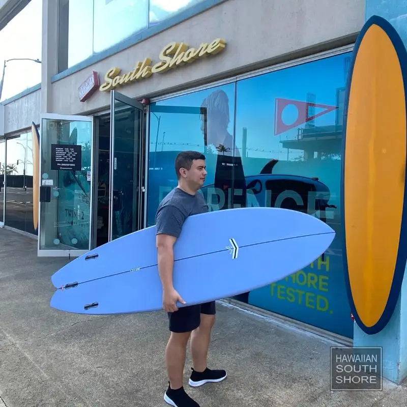 CJ Nelson MILO (6'3-6'9) 3 Fin FCS Thunderbolt Black OFF WHITE/CARBON RAIL - SHOP SURFBOARDS - [Surfboards Surf Shop and Clothing Boutique Honolulu]