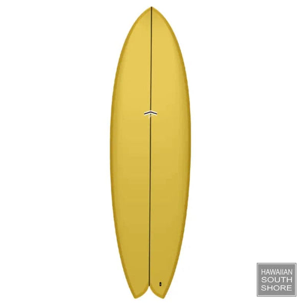 CJ Nelson MILO Fish (6&#39;6) Twin Fin FCS Thunderbolt Red MUSTARD - SHOP SURFBOARDS - [Surfboards Surf Shop and Clothing Boutique Honolulu]