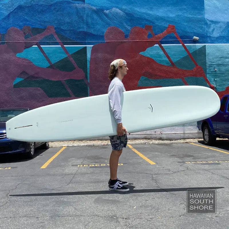 CJ Nelson SPROUT Single Fin (9'2-10'0) Thunderbolt Tech Sage Green - SHOP SURFBOARDS - [Surfboards Surf Shop and Clothing Boutique Honolulu]