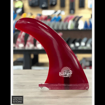 True Ames CALIFORNIA CLASSIC Longboard Fin 9.5"/10"/Red Color - SHOP SURF ACC. - [Surfboards Surf Shop and Clothing Boutique Honolulu]