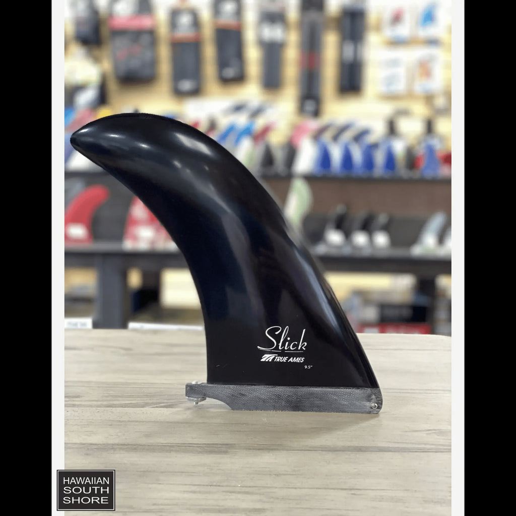 True Ames THE SLICK Longboard Fin 9.5"/Black Color - SHOP SURF ACC. - [Surfboards Surf Shop and Clothing Boutique Honolulu]