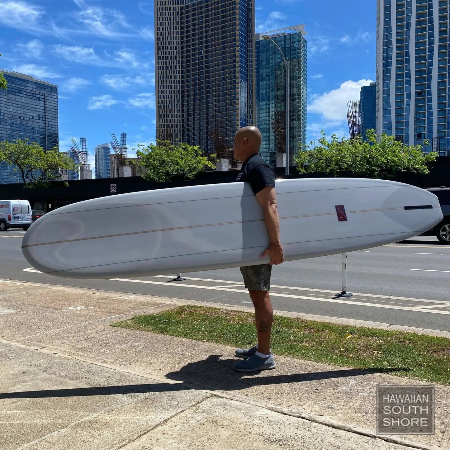 JOEL TUDOR MESSIAH 9'10 Single Fin Light Gray Clear Deck - SHOP SURFBOARDS - [Surfboards Surf Shop and Clothing Boutique Honolulu]