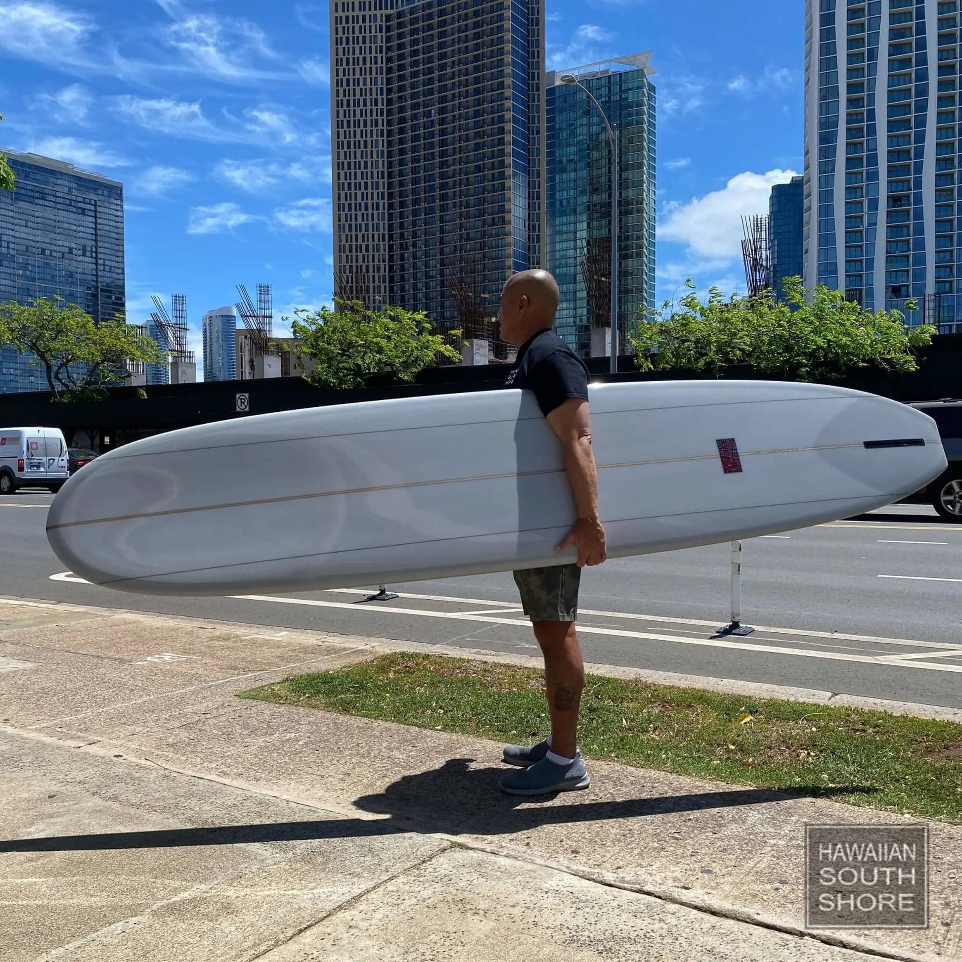 JOEL TUDOR MESSIAH 9'10 Single Fin Light Gray Clear Deck - SHOP SURFBOARDS - [Surfboards Surf Shop and Clothing Boutique Honolulu]