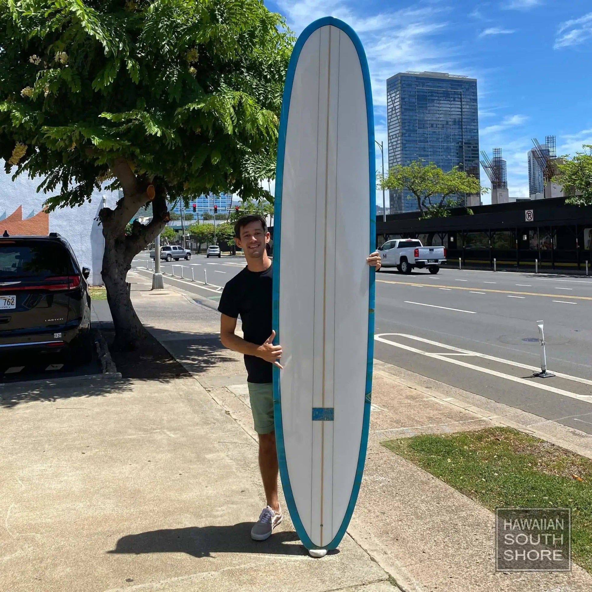 JOEL TUDOR MODEL T 9'6 Single Fin Royal Blue Clr Deck - SHOP SURFBOARDS - [Surfboards Surf Shop and Clothing Boutique Honolulu]