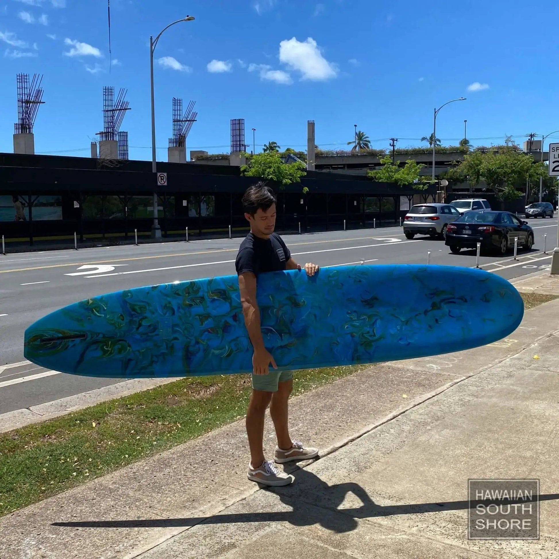 JOEL TUDOR MODEL T 9'6 Single Fin Royal Blue Clr Deck - SHOP SURFBOARDS - [Surfboards Surf Shop and Clothing Boutique Honolulu]