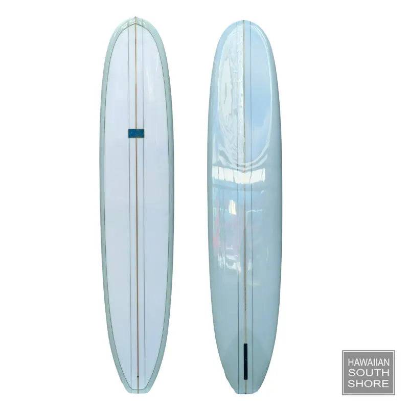 Tudor Surfboards MODEL T 9'4 Single Fin Green Clear Top - SHOP SURFBOARDS - [Surfboards Surf Shop and Clothing Boutique Honolulu]