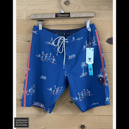 VISSLA Boardshorts Aloha & Adios 18.5" 28-32 Dark Denim Color - CLOTHING - [Surfboards Surf Shop and Clothing Boutique Honolulu]