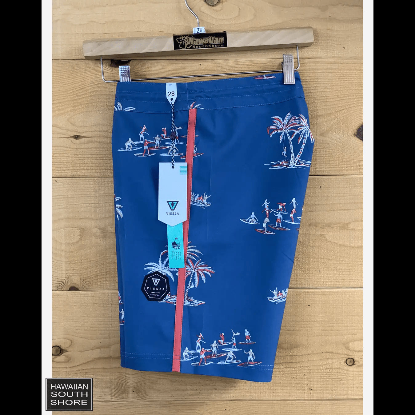 VISSLA Boardshorts Aloha & Adios 18.5" 28-32 Dark Denim Color - CLOTHING - [Surfboards Surf Shop and Clothing Boutique Honolulu]