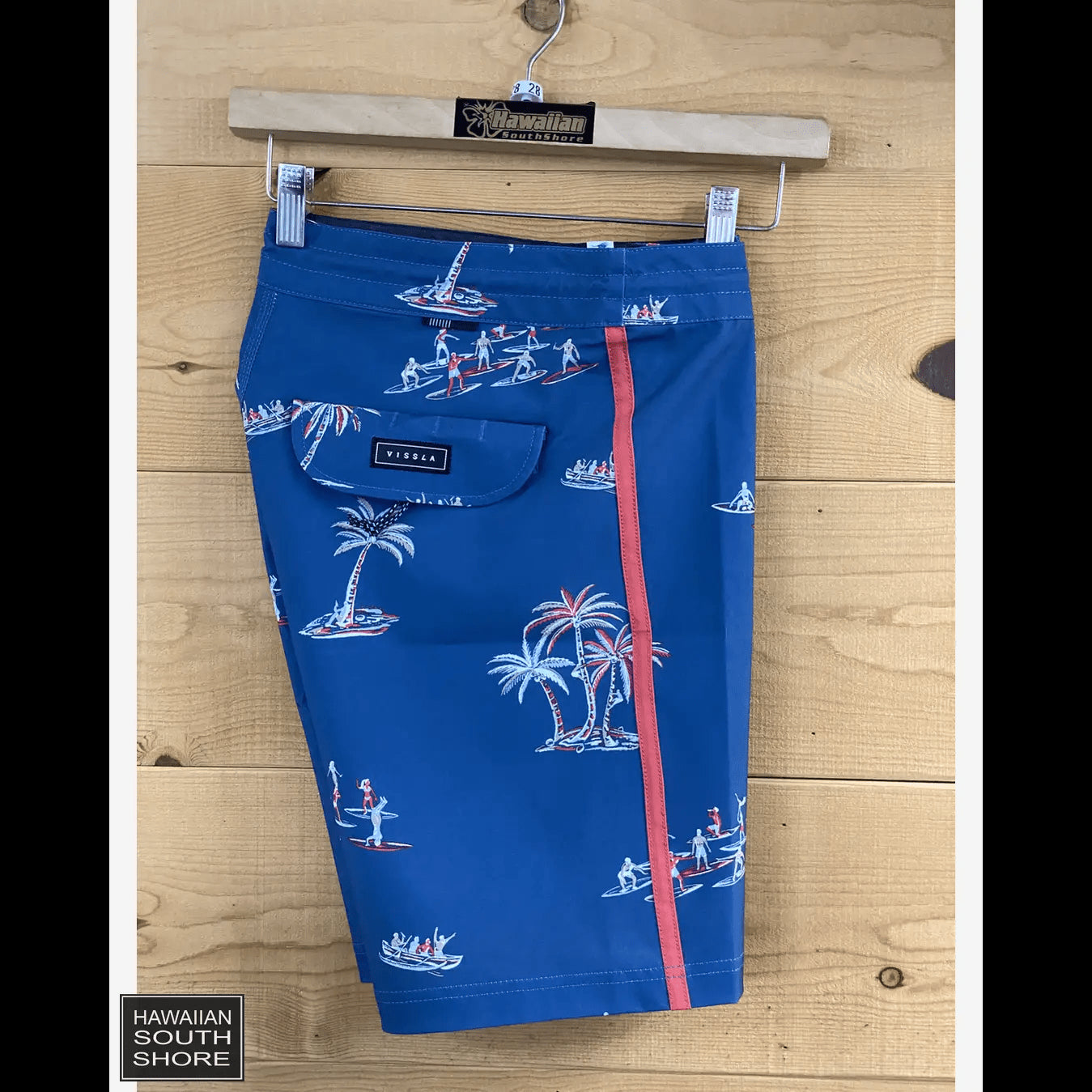 VISSLA Boardshorts Aloha & Adios 18.5" 28-32 Dark Denim Color - CLOTHING - [Surfboards Surf Shop and Clothing Boutique Honolulu]